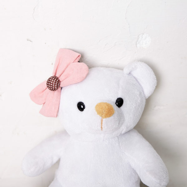 (sale) ABM 헤어핀-리본도트 핑크