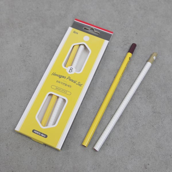 b육각 연필세트 4본(sp) 1000