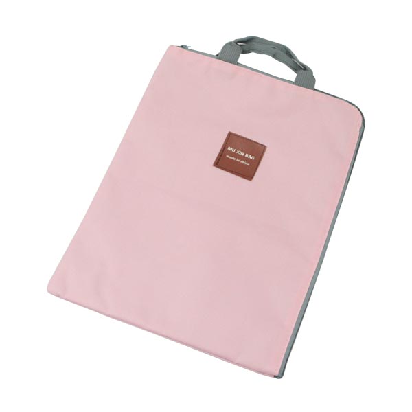 ABM 캔버스 심플 A4파우치 핑크