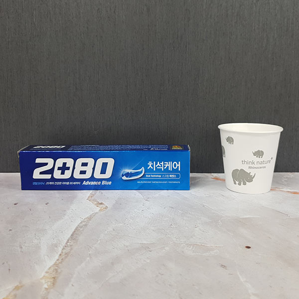 애경 2080 어드밴스 블루 치약 (120g)