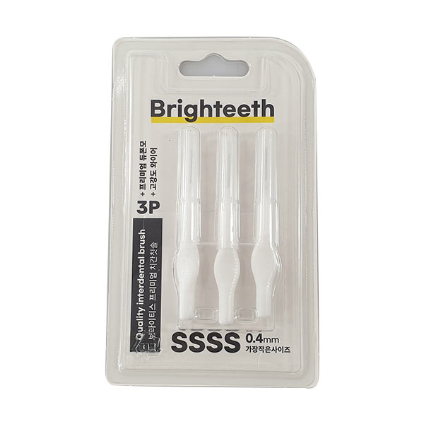 치간칫솔 치실 I타입 SSSS (0.4mm) 3개입