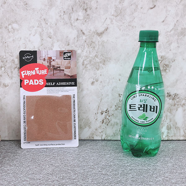 ABM 바닥 긁힘방지 패드 사각 8.5mm