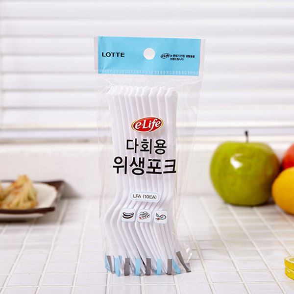 이라이프 다회용 위생포크10개입