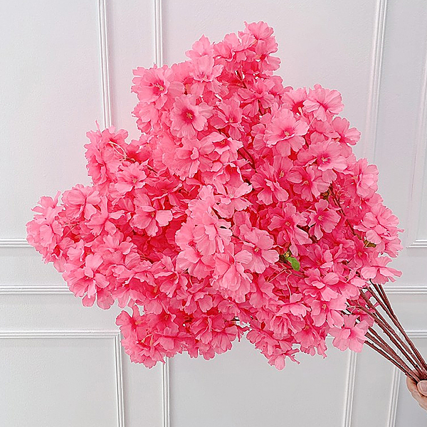 (차량배송)신가지벚꽃 조화부쉬 110cm(색상랜덤)