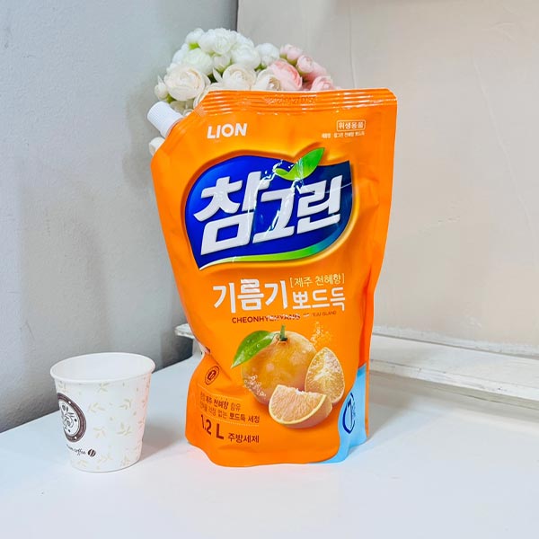 참그린 천혜향 뽀드득 주방세제 1.2L 리필
