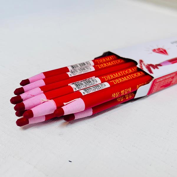 채점용 유리용 색연필 빨강(12p)