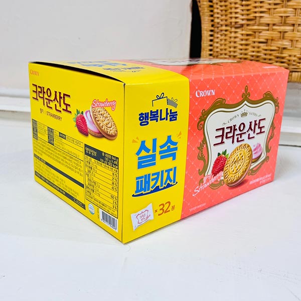 ★크라운 산도 딸기 4팩(644g)