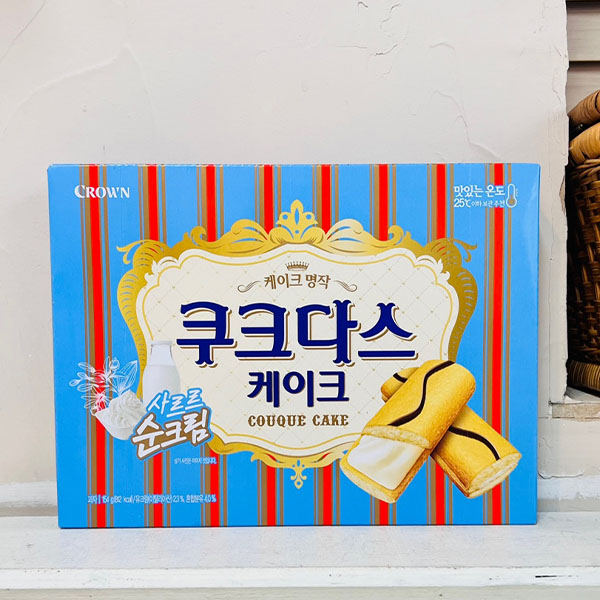 ★크라운 쿠크다스 케이크 샤르르 순크림 154g