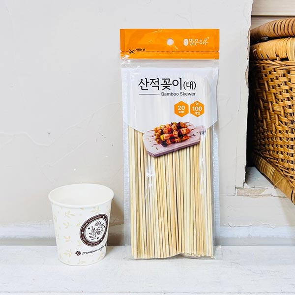 맑은하루 산적꽂이 대 100p (20cm)