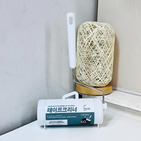 홈앤미 초강력 사선컷팅 테이프크리너 핸들세트