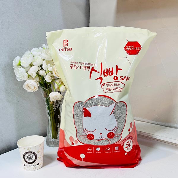 식빵샌드 벤토나이트 모래 5L 3.8kg 향기쏙쏙