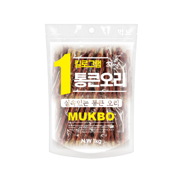 ★NEW먹보통큰오리1kg오리말이껌