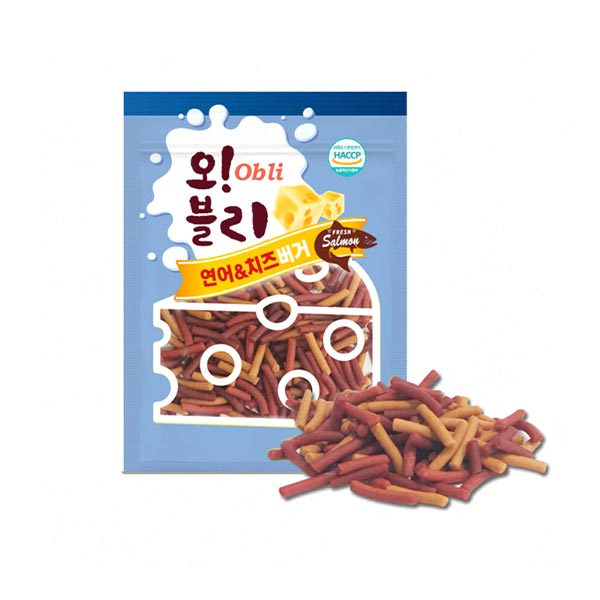 ★오!블리 연어 치즈버거 100g