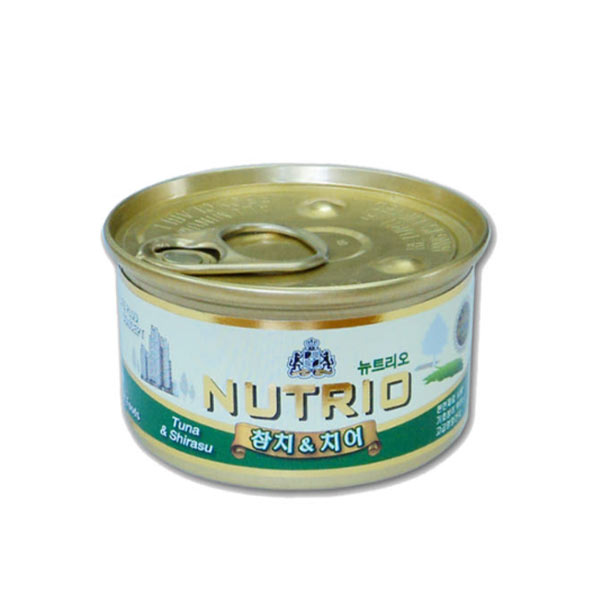 ★뉴트리오 고양이 캔 참치+치어 80g