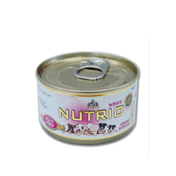 ★뉴트리오 강아지 캔 닭고기+새우 100g