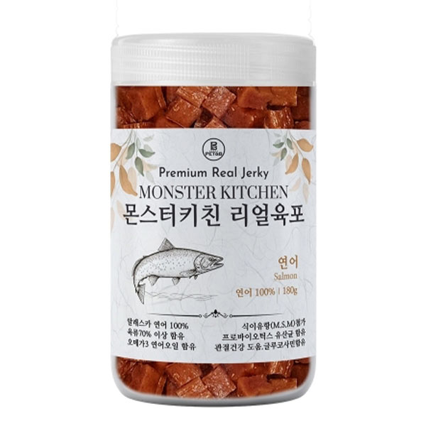★몬스터키친 리얼육포 연어 180g