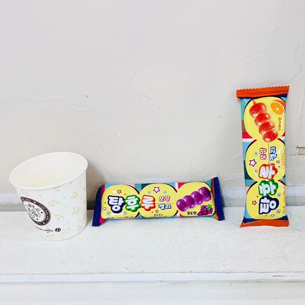 ★탕후루 모양 젤리(오렌지맛,포도맛랜덤)