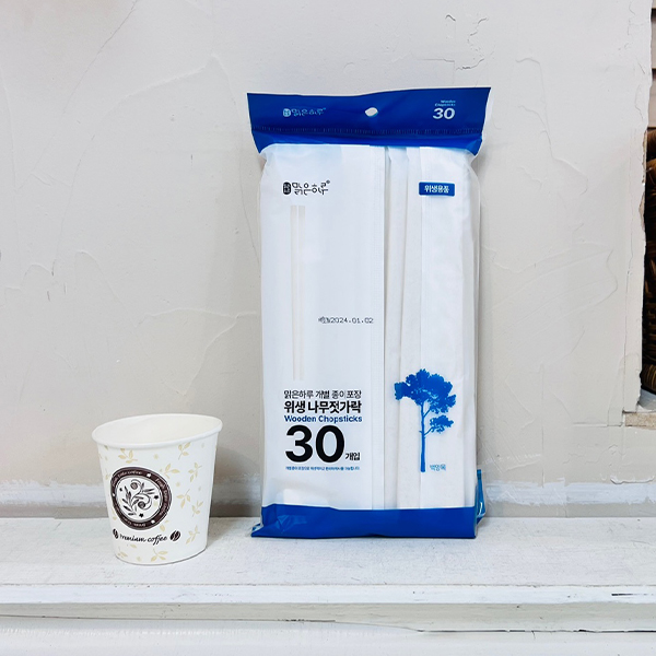 맑은하루 위생 나무젓가락 30P 맑은하루 위생 나무젓가락 30P