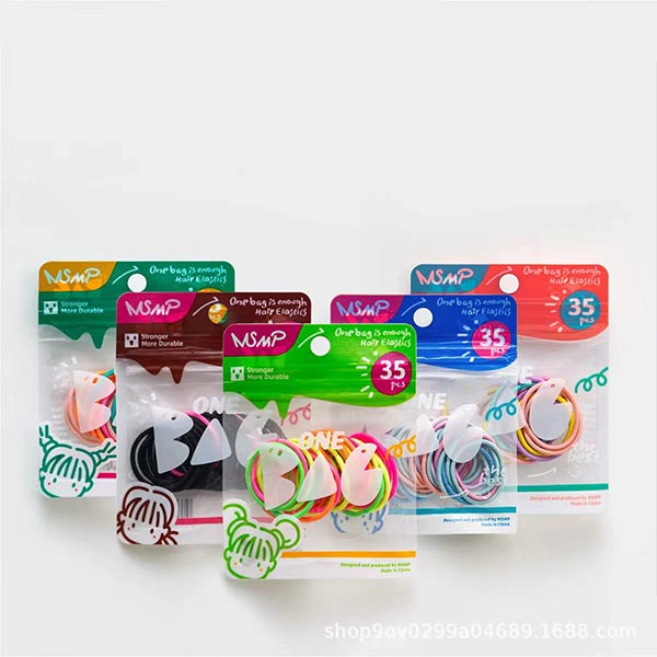 ABM고탄력 미니 머리끈 30pcs(색상랜덤)