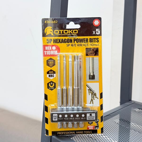 OTOKO 육각 파워 비트 5P 110mm(#361482)