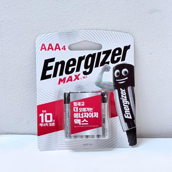 에너자이저 맥스 알라라인AAA건전지 4p