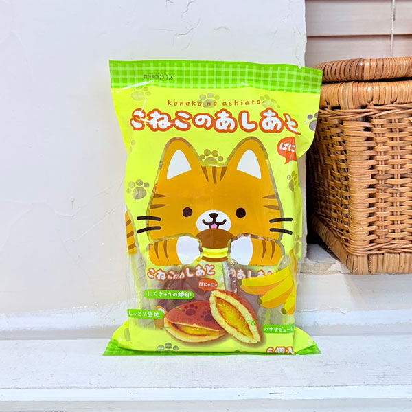 ★츠구야 코네코노 아시아토 미니 팬케이크 바나나맛138g