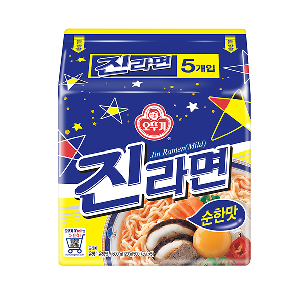 (매장판매)★오뚜기진라면순한맛120gx5개입