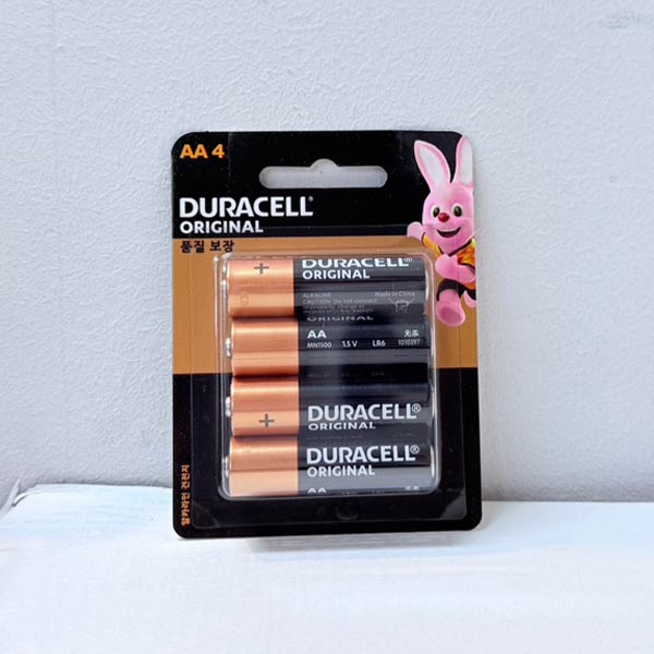 듀라셀 오리지날 알카라인AA건전지 4p