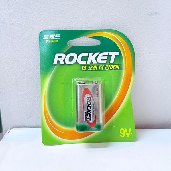 로케트 망간 건전지 9V 1P