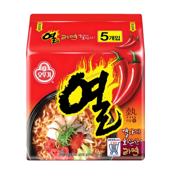 (매장판매)★열라면 멀티팩 120gx5개