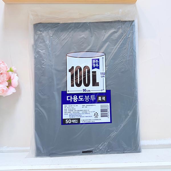 다용도 봉투 100L 검정 50매 90x110