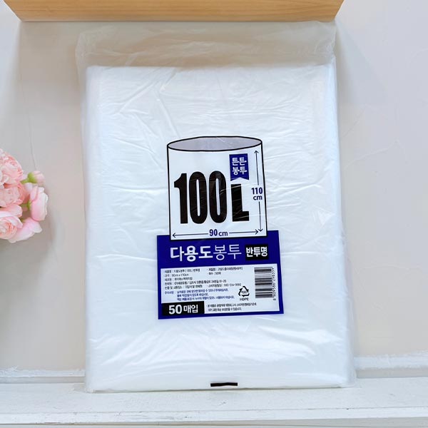 다용도 봉투 100L 반투명 50매 90x110