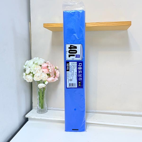 다용도 봉투 40L 청색 50매 55x73