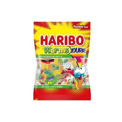 ★하리보 웜즈 사우어 젤리 80g