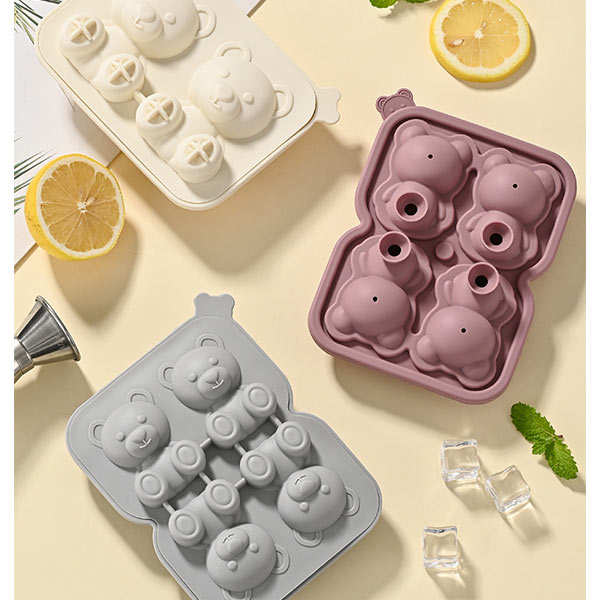 곰돌이 입체 아이스몰드 4P (소)