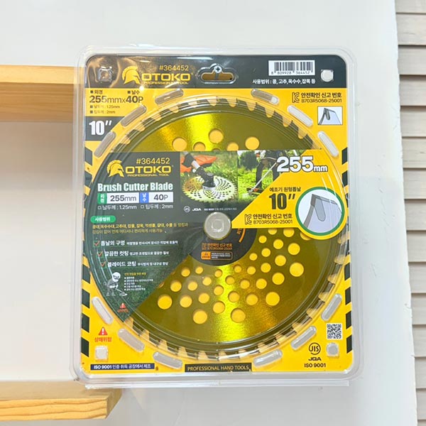 OTOKO예초기 원형톱날 10인치