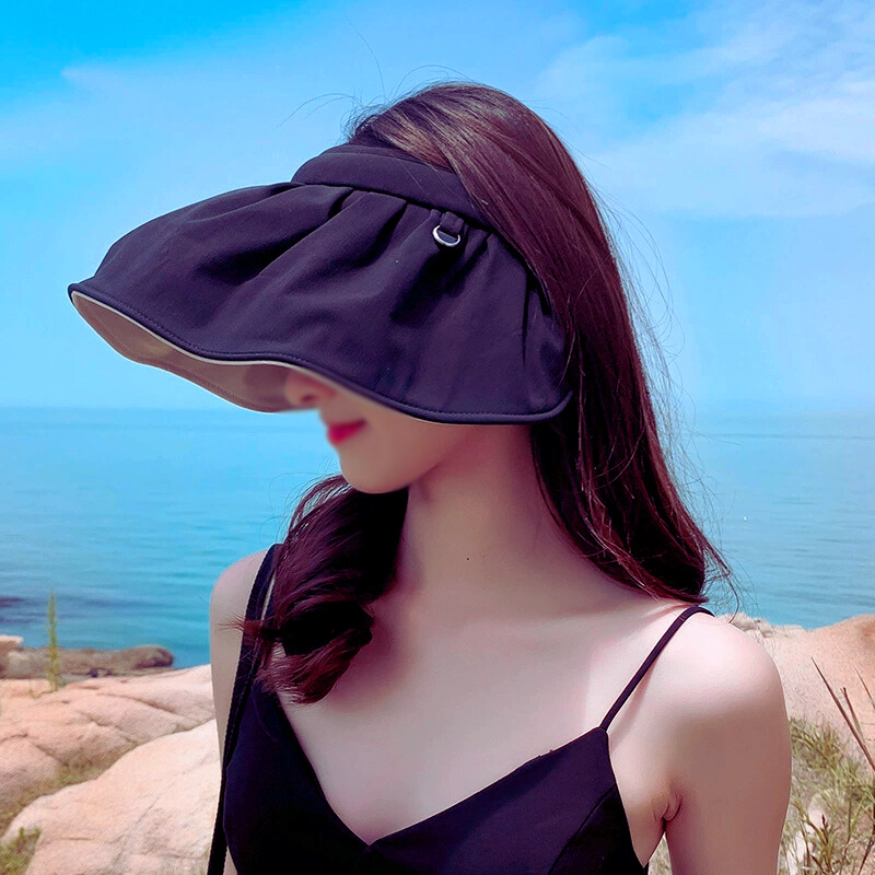 ABM돌돌이 자외선차단 썬캡 블랙