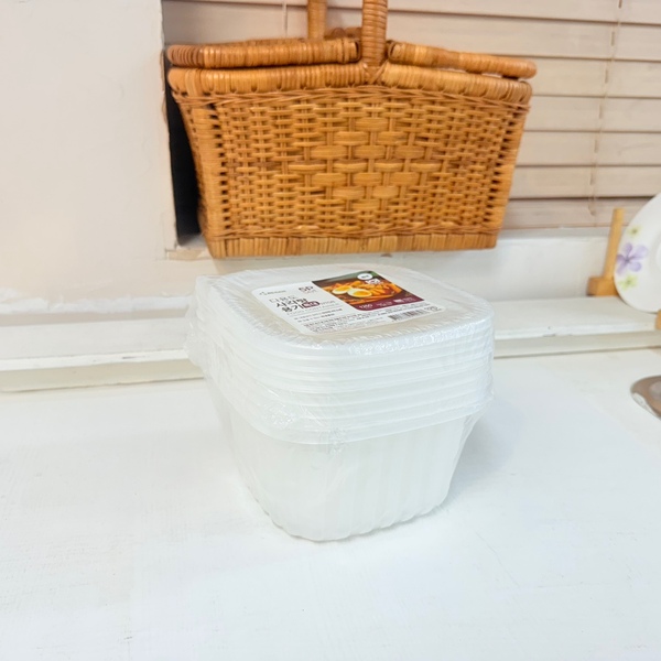 리담 다용도 사각 탕용기 5P 특대 1250ml