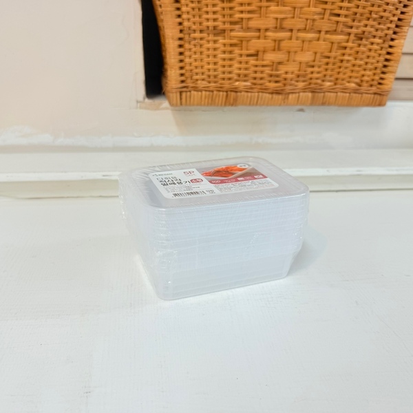 리담 다회용 직사각 밀폐용기 소형 5P 300ml