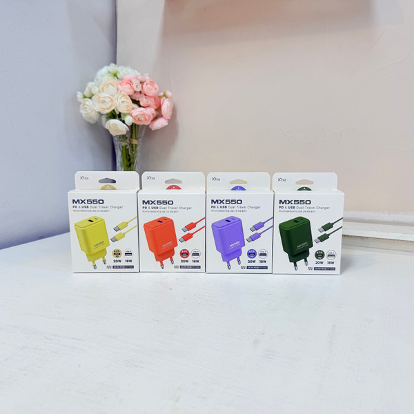 (온x)엑스트라 MX550 PD & USB 고속 듀얼 충전기 케일 그린