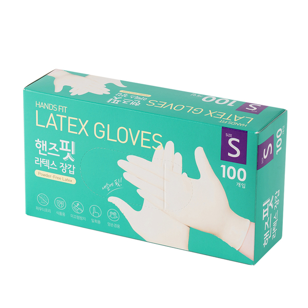 (온x)핸즈핏 라텍스장갑 S 100개입