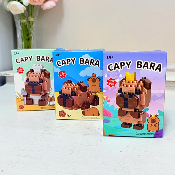 카피바라 블럭 디자인랜덤1p