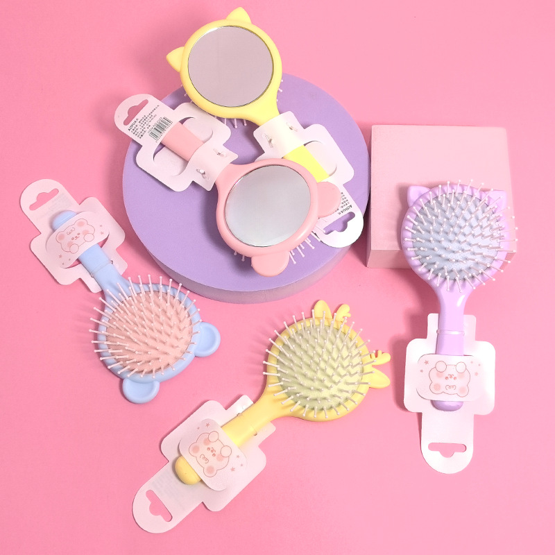 ABM미니 거울 쿠션빗 디자인랜덤
