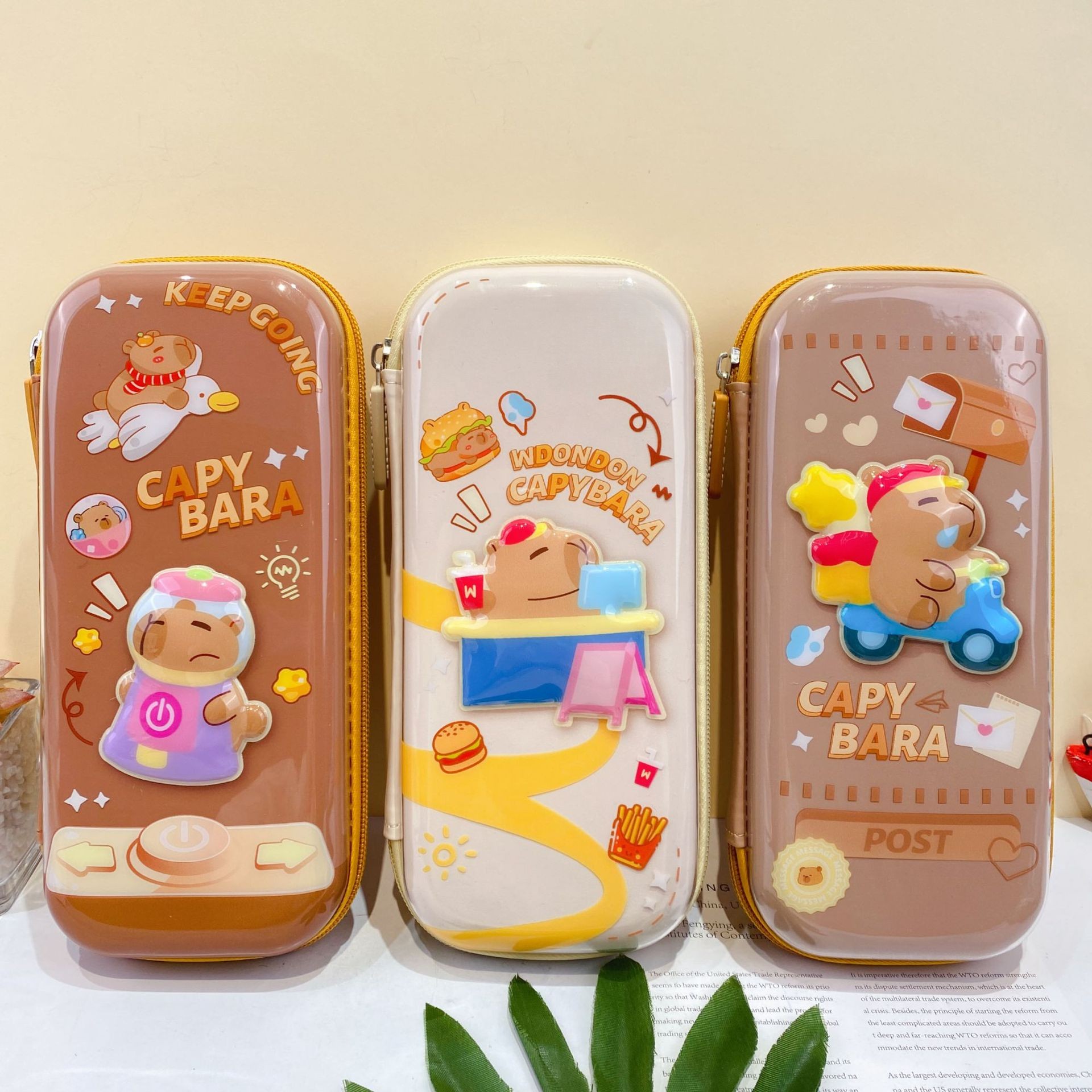 ABM카피바라 입체 필통 디자인랜덤