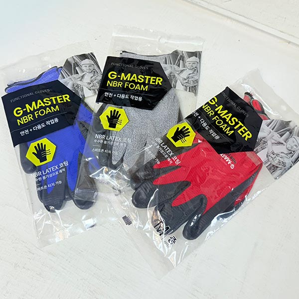 삼아 G마스터 NBR 폼 안전장갑 M(색상랜덤)1p