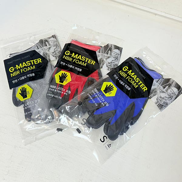 삼아 G마스터 NBR 폼 안전장갑 S (색상랜덤)1p