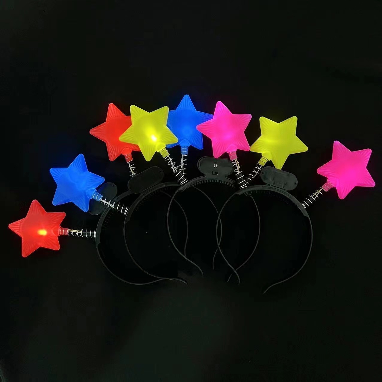 ABM빛나는 LED 별별 머리띠  색상랜덤