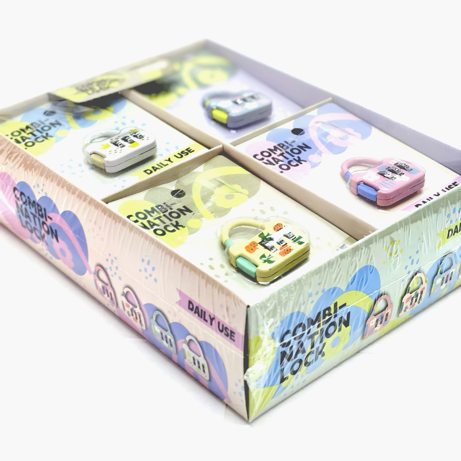 ABM미니 다이얼 자물쇠 색상랜덤 1p