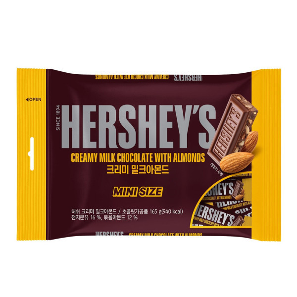 ★허쉬 아몬드 초콜릿 미니사이즈 165g