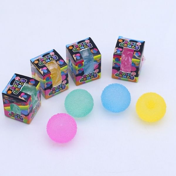 로제 스트레스볼 원형 소(색상랜덤)1p